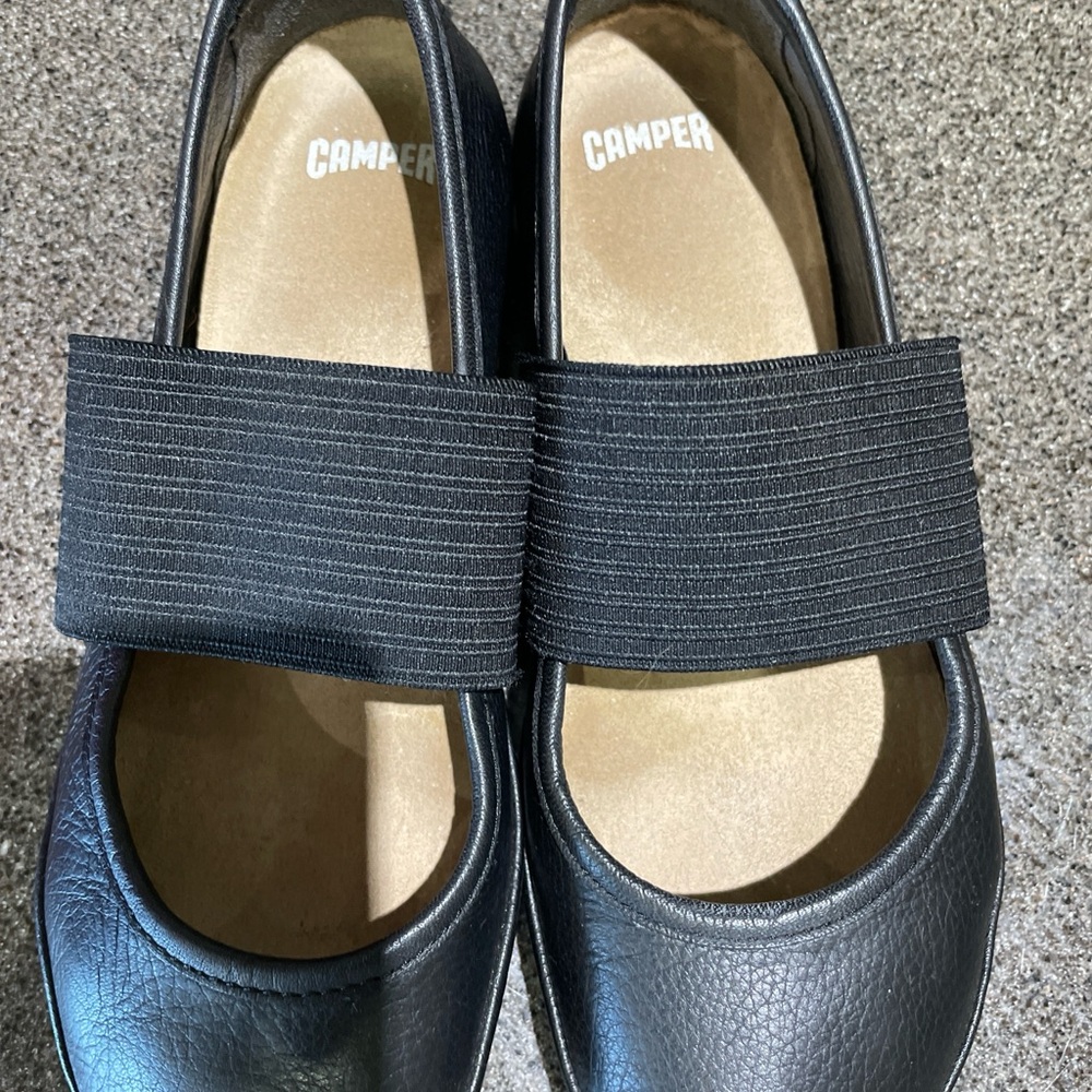 Camper Right Nina Leather Flats Black Size 35